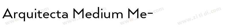 Arquitecta Medium Me字体转换